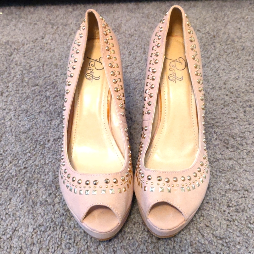 Light/ Blush Pink Platform Heels
